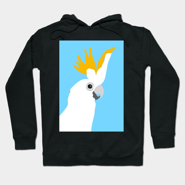 Cockatoo Bird Portrait Hoodie by AdamRegester